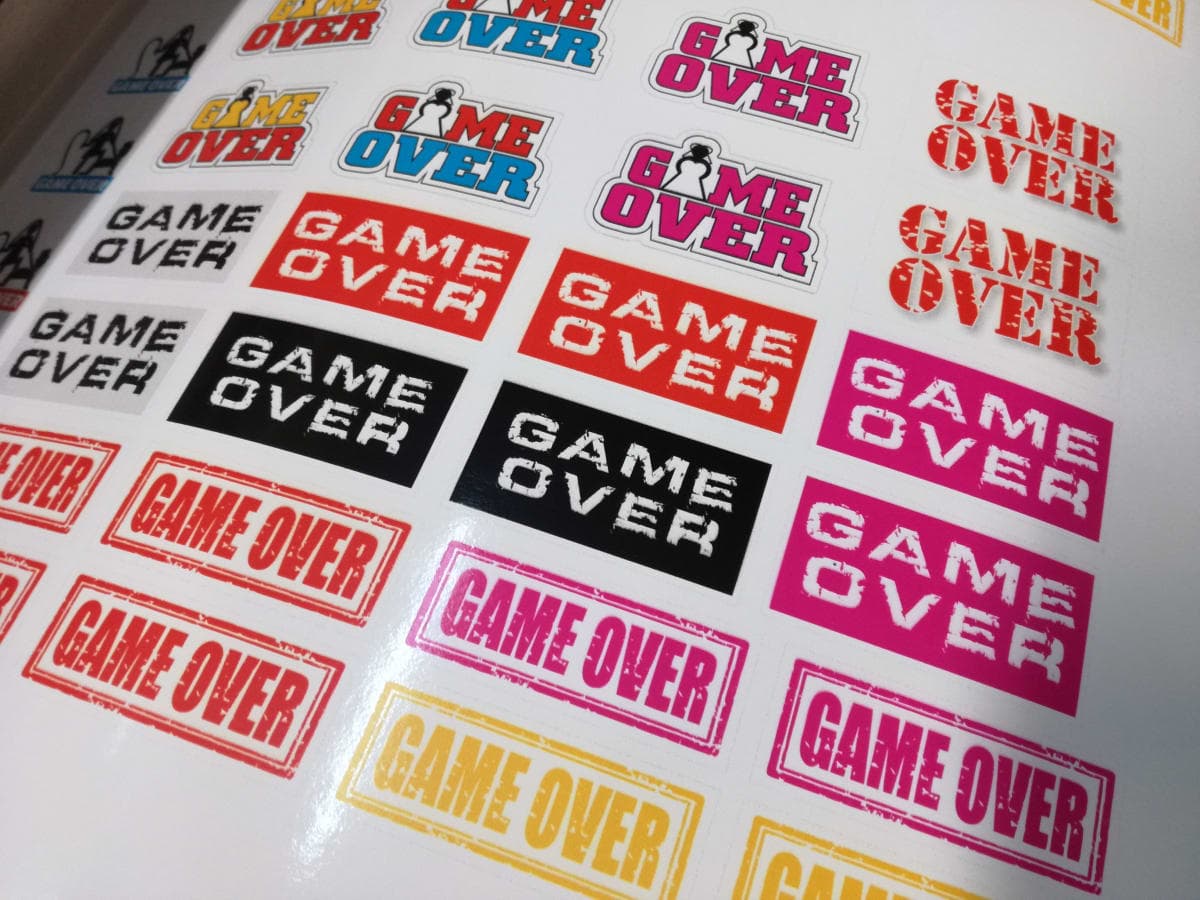 Naklejki GAME OVER