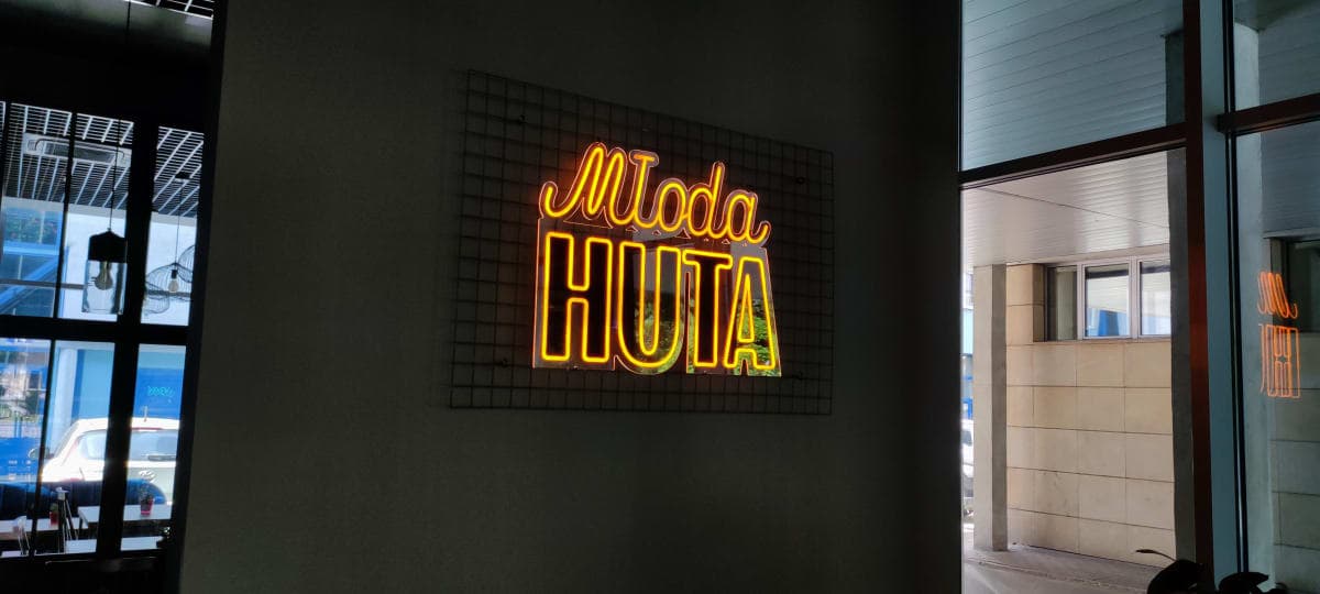Neon led Młoda Huta